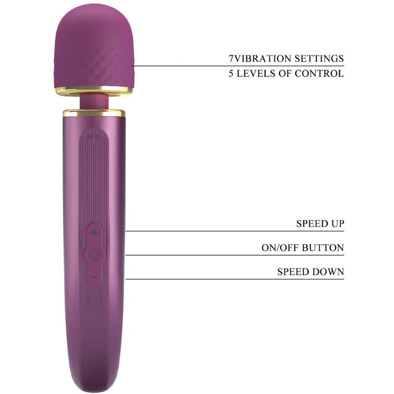Massager 7 Vibration Modes Purple