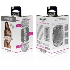 Masturbador Quickshot Doble Autumn Falls - Juguete Sexual Realista para Hombres