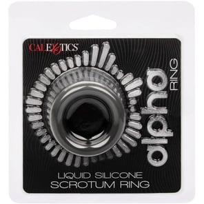 Calexotics - Alpha Anillo Extensión Escroto Doble Negro