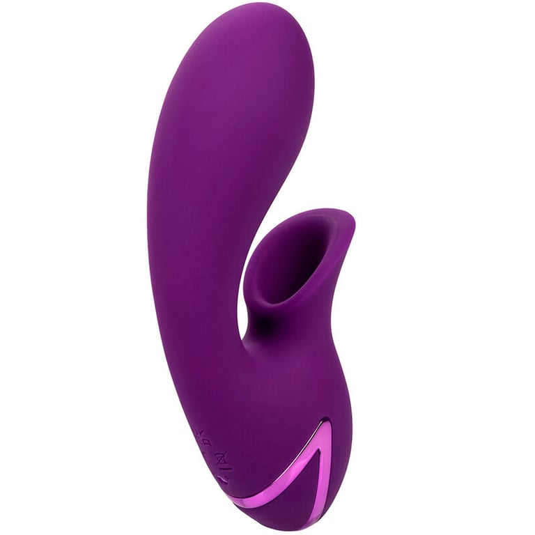 Estimulador Clitorial Morado Calexotics Huntington Beach Heartbreaker Vibrador con Ondas Estimuladoras California Dreaming