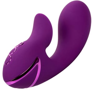 Estimulador Clitorial Morado Calexotics Huntington Beach Heartbreaker Vibrador con Ondas Estimuladoras California Dreaming
