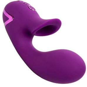 Estimulador Clitorial Morado Calexotics Huntington Beach Heartbreaker Vibrador con Ondas Estimuladoras California Dreaming