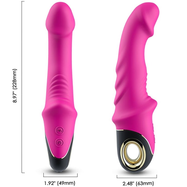 Dildo Vibrador Rotador Fucsia Joyblade Estimulador con Vibración y Rotación para Placer Íntimo