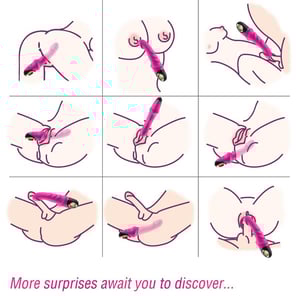 Dildo Vibrador Rotador Fucsia Joyblade Estimulador con Vibración y Rotación para Placer Íntimo