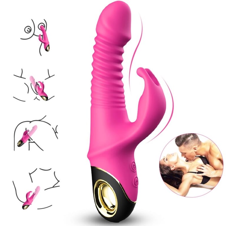 Vibrador Rabbit Zing Fucsia Recargable Multi-Velocidades Estimulador Clítoris y Punto G