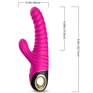 Vibrador de Silicona Fucsia Eternity Recargable para Mujeres Discreto y Potente