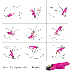 Vibrador de Silicona Fucsia Eternity Recargable para Mujeres Discreto y Potente