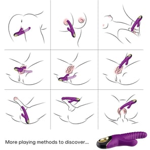 Vibrador de Silicona Violeta Eternity Recargable para Masaje Íntimo