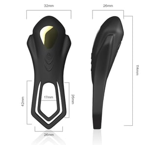 Anillo Vibrador Negro Roadster con Doble Motor y Control Remoto para Parejas