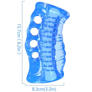 Dedal Masturbador Azul de Silicona para Hombres Estimulador Erótico Discreto y Portátil