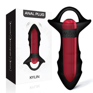 Kylin Dedal Vibrador Anal y Plug con Control Remoto Negro Juguete Erótico Recargable para Estimulación y Placer