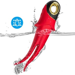 Vibrador con Pinza Roja Shadow: Estimulador Íntimo Recargable y Discreto