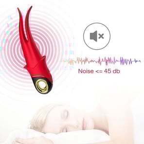 Vibrador con Pinza Roja Shadow: Estimulador Íntimo Recargable y Discreto