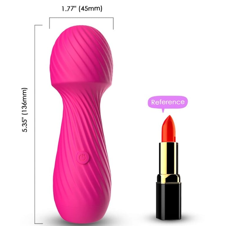 Masajeador y Vibrador Pequeño Fucsia Dazzle Recargable para Estimulación Íntima