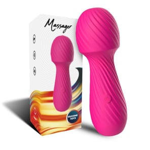 Masajeador y Vibrador Pequeño Fucsia Dazzle Recargable para Estimulación Íntima