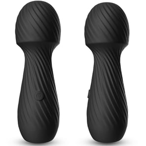 Masajeador y Vibrador Pequeño Dazzle Negro Portátil Recargable para Masajes Corporales
