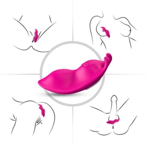 Panties Vibrador Honeybee Fucsia con Control Remoto Estimulación Punto G para Mujeres