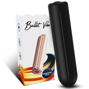 Bala Vibradora Negra Warhead 2 cm x 8.8 cm Discreto Estimulador Sexual Potente para Adultos