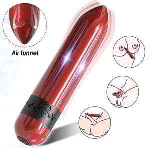 Mini Bala Vibradora Fucsia Recargable Juguete Sexual Discreto y Potente para Parejas y Mujeres