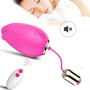 Huevo Vibrador Mandala Color Fucsia con Control Remoto Estimula Punto G, Recargable y Silencioso