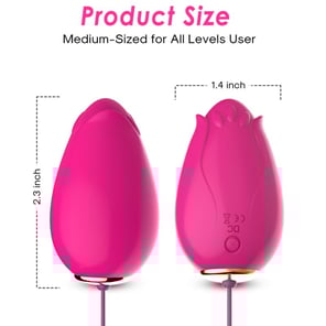 Huevo Vibrador Mandala Color Fucsia con Control Remoto Estimula Punto G, Recargable y Silencioso