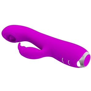 Rachel Vibrador Recargable Con Ondas Estimuladoras Morado