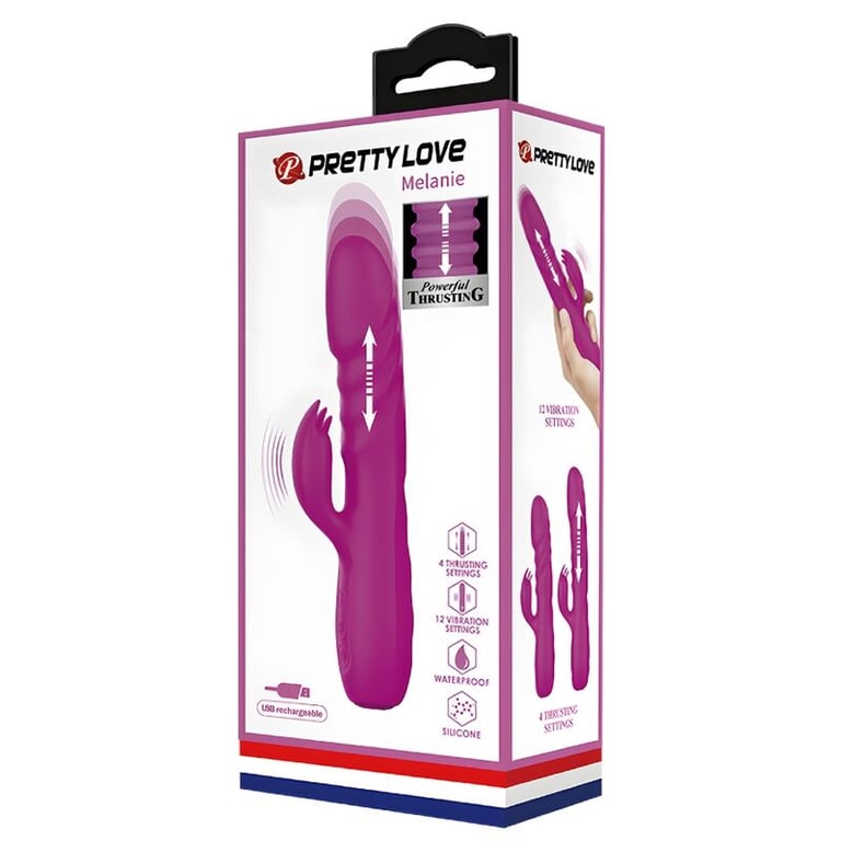 Melanie Vibrador Conejo Recargable Morado