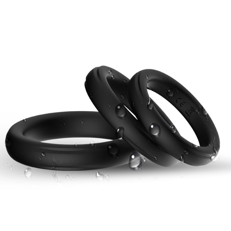 Anillo Triple de Silicona Luminosa para Hombre y Mujer Resistente, Cómodo y Brillante en la Oscuridad