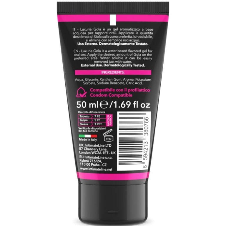 Luxuria - Gola Gel Oral Cereza 50 ML