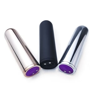 Bala Vibradora Plateada 7.9 cm Juguete Sexual Discreto y Potente Para Estimulación Adultos