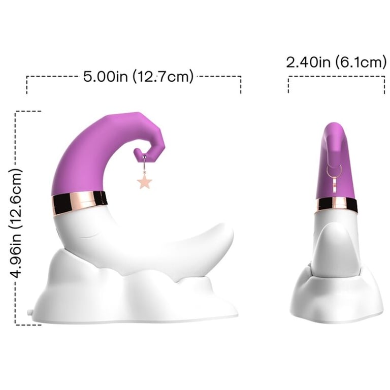 Succionador de Clítoris y Estimulador Punto G Sweetmoon Rosa Recargable Placer Femenino Discreto y Potente