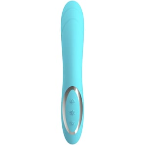 Vibrador Elizabeth Flexible Azul Recargable para Mujer Placer Femenino y Estimulación Dual