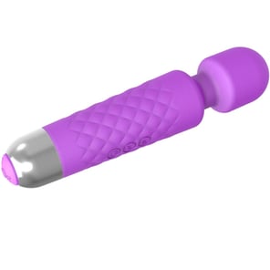 Mini Masajeador Vibrador Violeta Recargable para Relajación y Bienestar Sexual Discreto y Potente