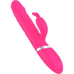 Vibrador Rabbit Nasty Fucsia con Doble Estimulación y Multivelocidades