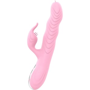 Vibrador Doble Lengua con Efecto Calor Rosa Thrusting Marcia Estimulador Íntimo Recargable