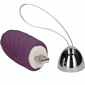 Huevo Vibrador Granular Violeta con Control Remoto Recargable Jiuuy Estimulador Íntimo para Parejas