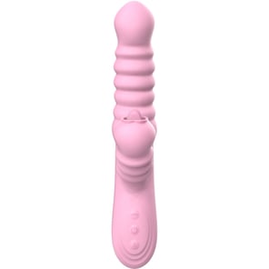 Vibrador Multifunción Rosa con Lengua Estimuladora y Efecto Calor para Placer Femenino