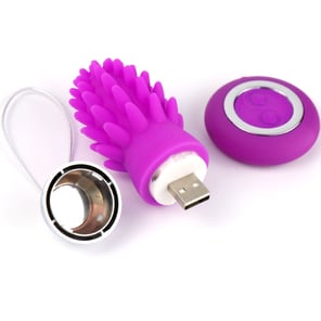 Huevo Vibrador Octopus Cactus Violeta con Control Remoto Recargable para Placer Femenino