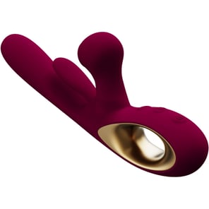 Vibrador Dual Impact Swing Modelo 1 Color Burdeos Estimulador Potente y Silencioso para Placer Femenino