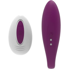 Vibrador Kitty para Parejas con Control Remoto Inalámbrico Color Violeta Juguete Sexual Recargable