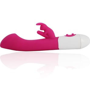Vibrador Rabbit Rosa 10 Velocidades para Estimulación de Punto G Juguete Sexual para Mujeres