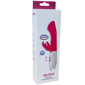 Vibrador Rabbit Rosa 10 Velocidades para Estimulación de Punto G Juguete Sexual para Mujeres