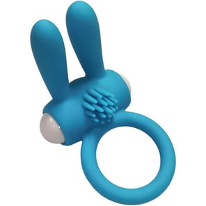 Anillo Vibrador de Silicona Mr Bunny Verde para Parejas Estimulación y Placer Garantizado