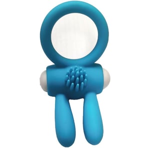 Anillo Vibrador de Silicona Mr Bunny Verde para Parejas Estimulación y Placer Garantizado