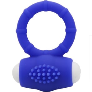 Anillo Vibrador de Silicona Azul Power O para Parejas Potente Estimulación y Placer