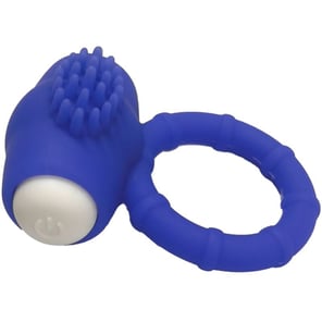 Anillo Vibrador de Silicona Azul Power O para Parejas Potente Estimulación y Placer
