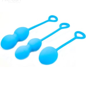 Pesas Vaginales Anabiosis 3 Niveles Azul Fortalecimiento del Suelo Pélvico, Kegel y Ejercicios Íntimos