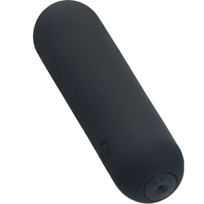 Bala Vibradora de Silicona Negra Splash Hehe 10 Modos de Vibración 6.5 x 1.5 cm Juguete Sexual Discreto y Potente