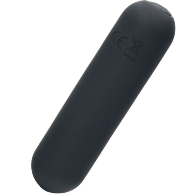 Bala Vibradora de Silicona Negra Splash Hehe 10 Modos de Vibración 6.5 x 1.5 cm Juguete Sexual Discreto y Potente