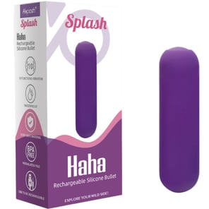 Bala Vibradora de Silicona Morada 10 Modos de Vibración 75x19mm Recargable Juguete Sexual Discreto